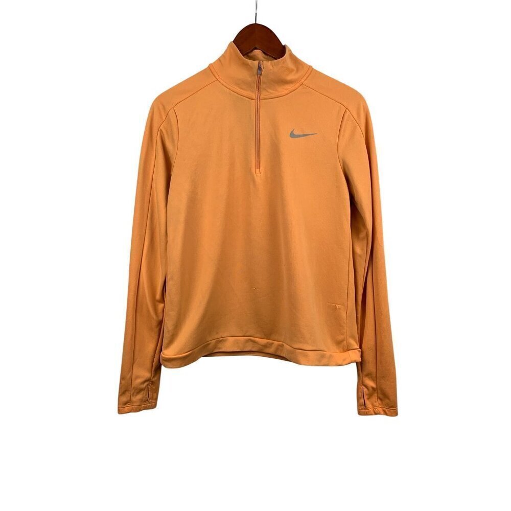 Nike Orange Quarter-Zip Pullover Jacket Women’s M